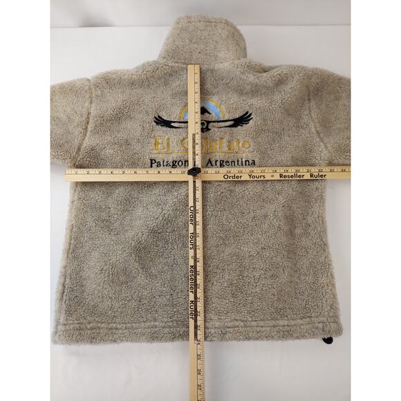 Muluc Patagonia Embroidered Fleece Pile Jacket Men's Small Women's Medium - Picture 12 of 12